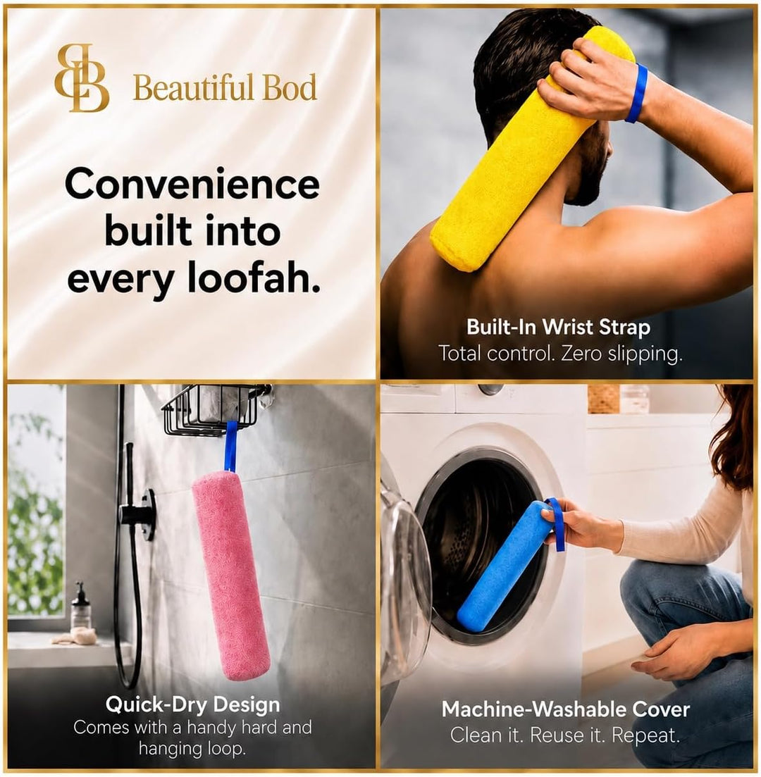The Destiny Loofah – 13-Inch Exfoliating Body Scrubber